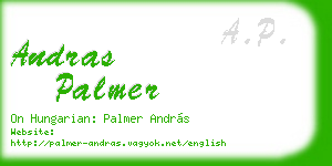 andras palmer business card