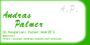 andras palmer business card